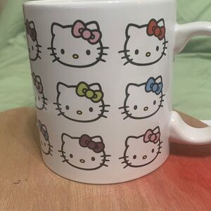 Sarino Hello Kitty Multicolor Ribbons Coffee Mug. 29 oz. Ceramic